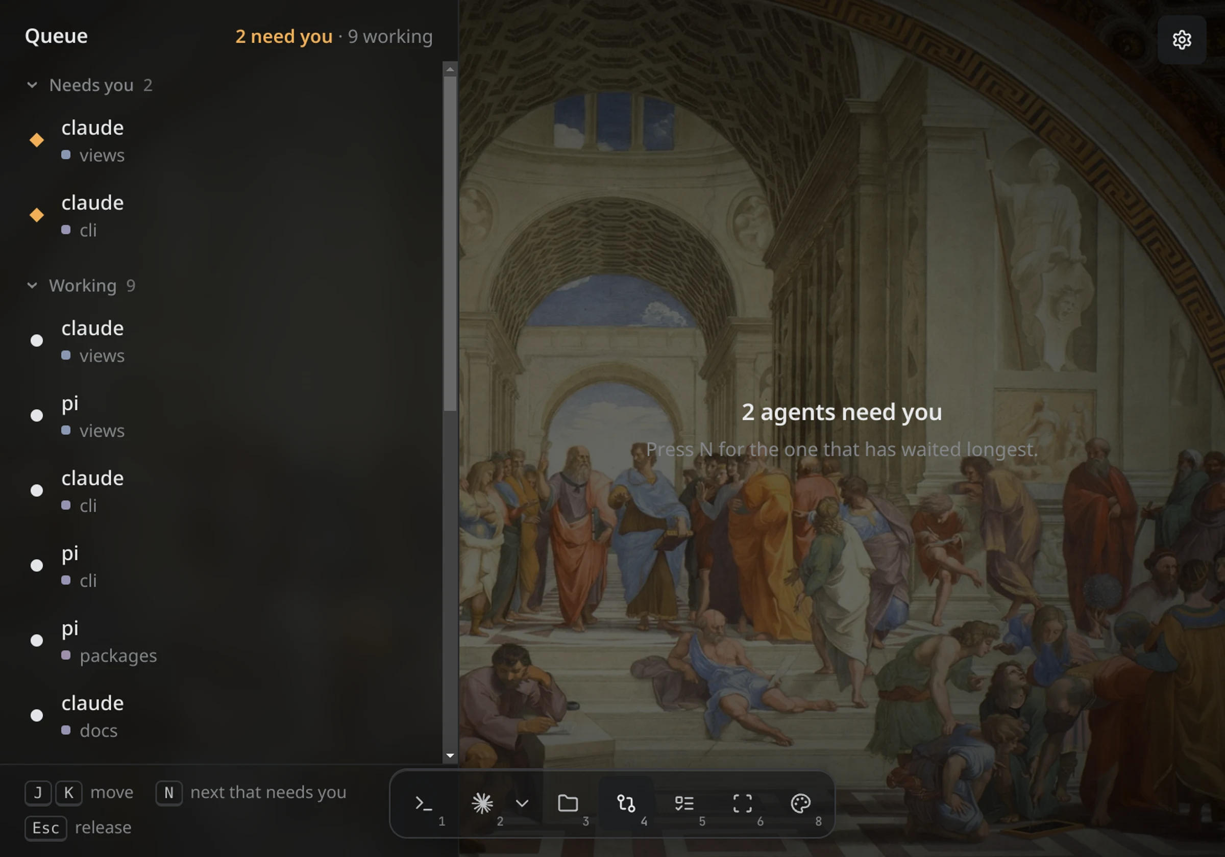 Queue — sorted by who needs you